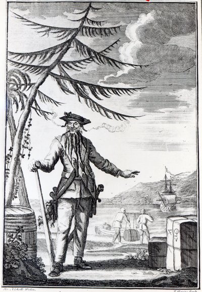 Captain Teach, Commonly Called Blackbeard by Thomas Nicholls